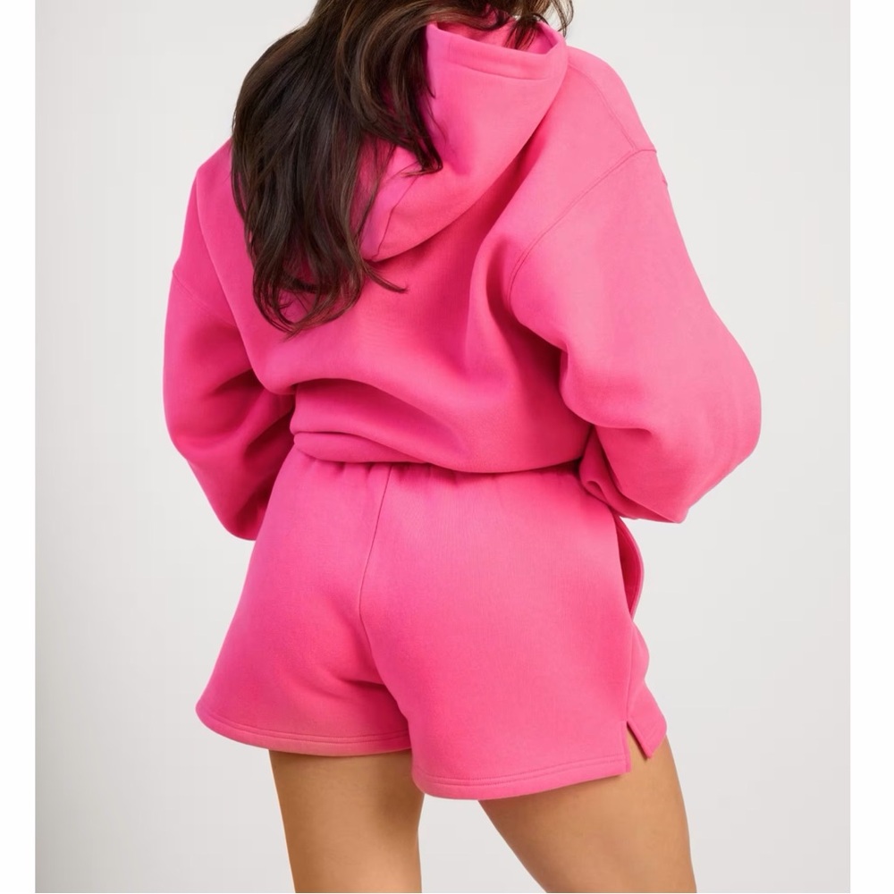 Plus Comfrt Minimalist Shorts Hot Pink Black Two Pair - Picture 5 of 9